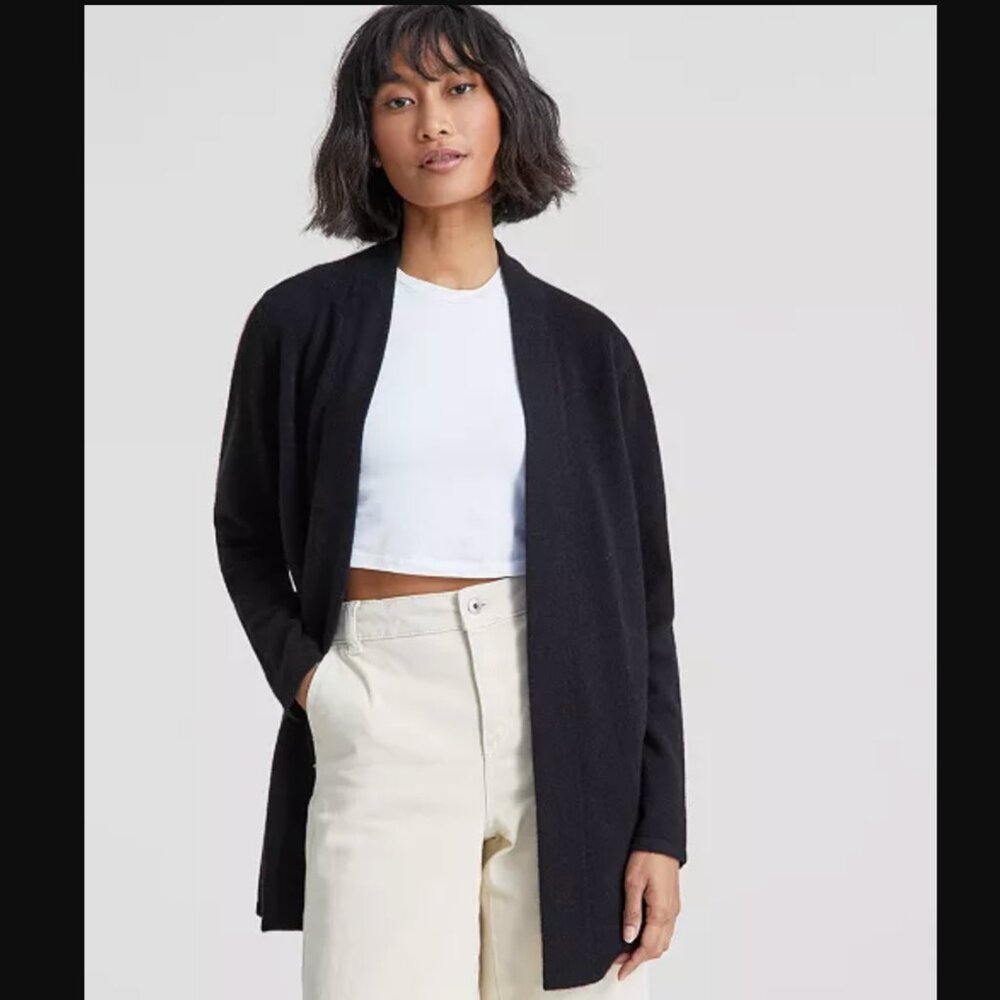 NWT - Cashmere Cardigan - S - Black